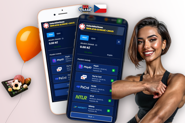 Bezpečný krypto vklad v Bigclash Casino – peněženka s QR kódem a výběrem sítě