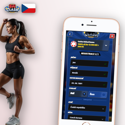 Registrační formulář Bigclash Casino CZ – vytvořte účet během pár minut